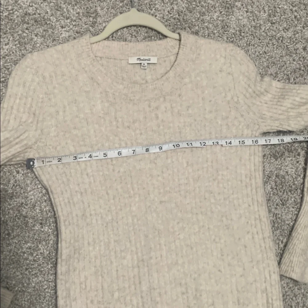 Madewell Cream Bell Sleeve Wool Blend Sweater Size XS - Picture 7 of 7